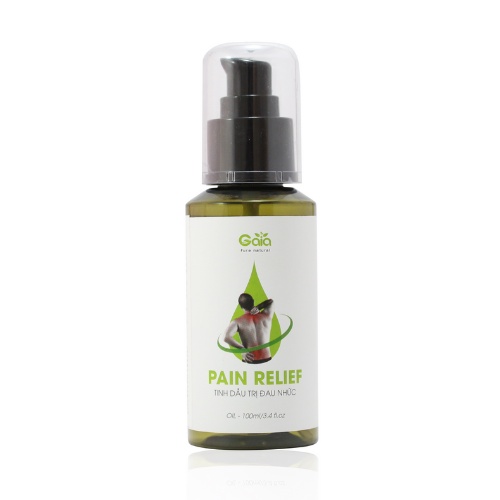 Dầu Giảm Đau Nhức Giảm Đau Vai Gáy, Đau Lưng, Đau Do Thoái Hóa, Đau Đốt Sống Cổ Pizkie - Pain Relief Gaia 100ml