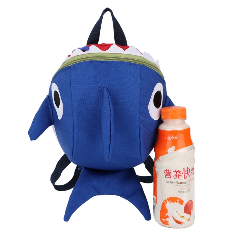 Ba Lô Đi Học Hình Cá Mập Dễ Thương Cho Bé