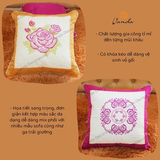 Vỏ gối sofa vuông Cotton lạnh cao cấp