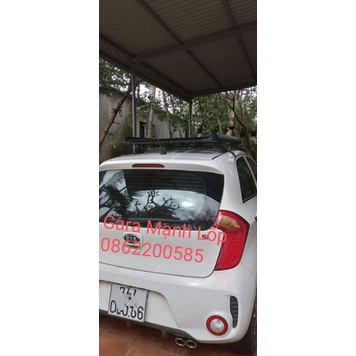 Giá nóc xe Kia Morning ⚡ CHÁY HÀNG ⚡ Baga mui ô tô chất liệu hợp kim nhôm nhẹ bền, thiết kế thể thao