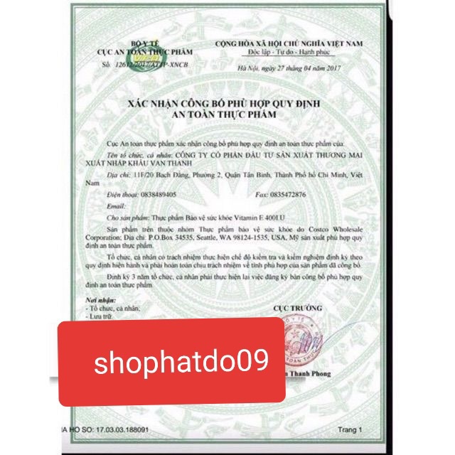 Vitamin E Đỏ Nga 400mg