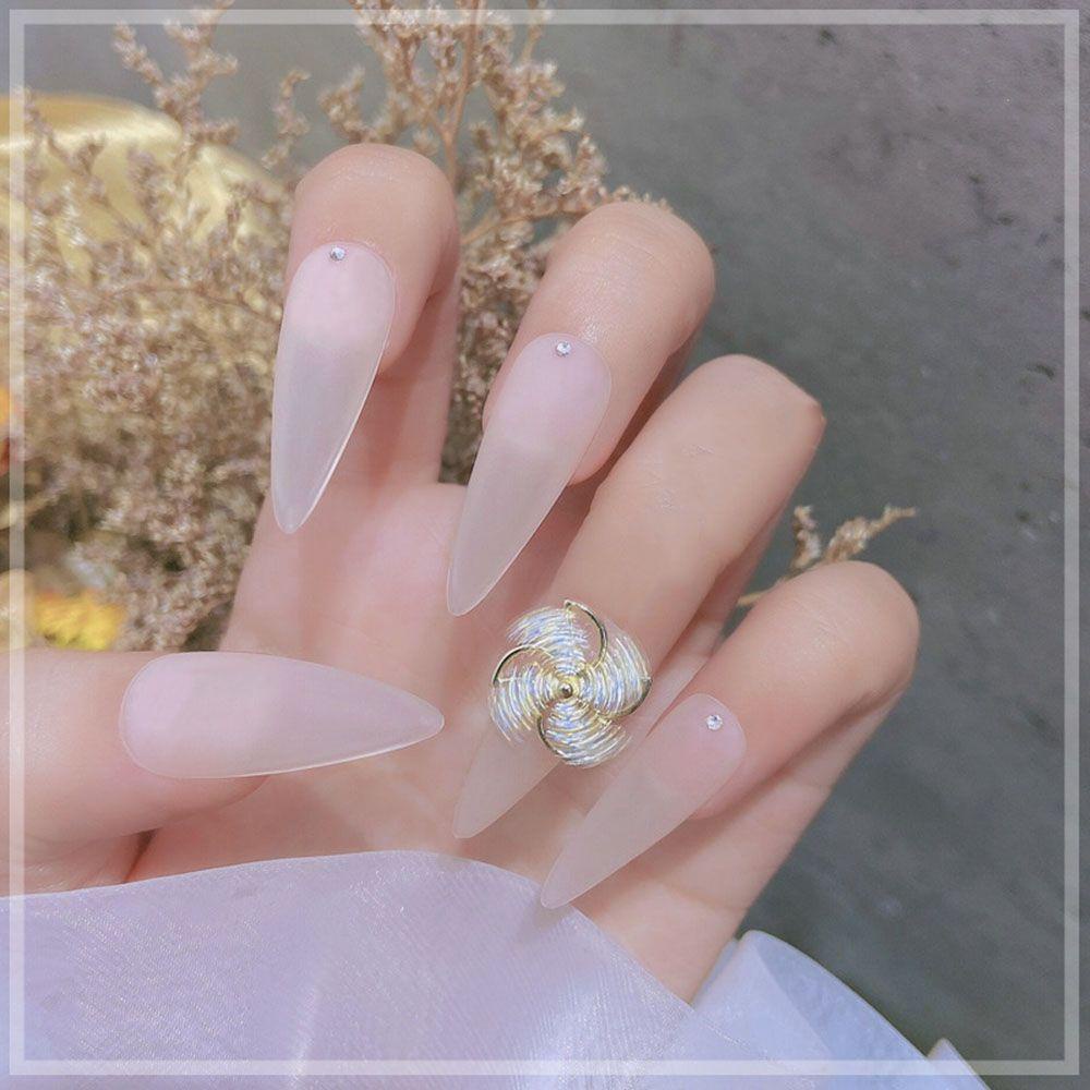 Phụ Kiện Trang Trí Móng Tay Nghệ Thuật DIY Hai Lớp Hình Cối Xay Gió Sang Trọng Phong Cách Nhật Bản