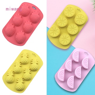 1 khuôn silicone hình trái cây, dưa hấu, dưa hấu, nước đá