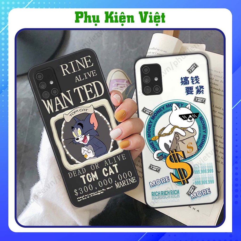Ốp lưng Samsung M51 ốp điện thoại hình mèo chuột siêu cool ngầu, dễ thương