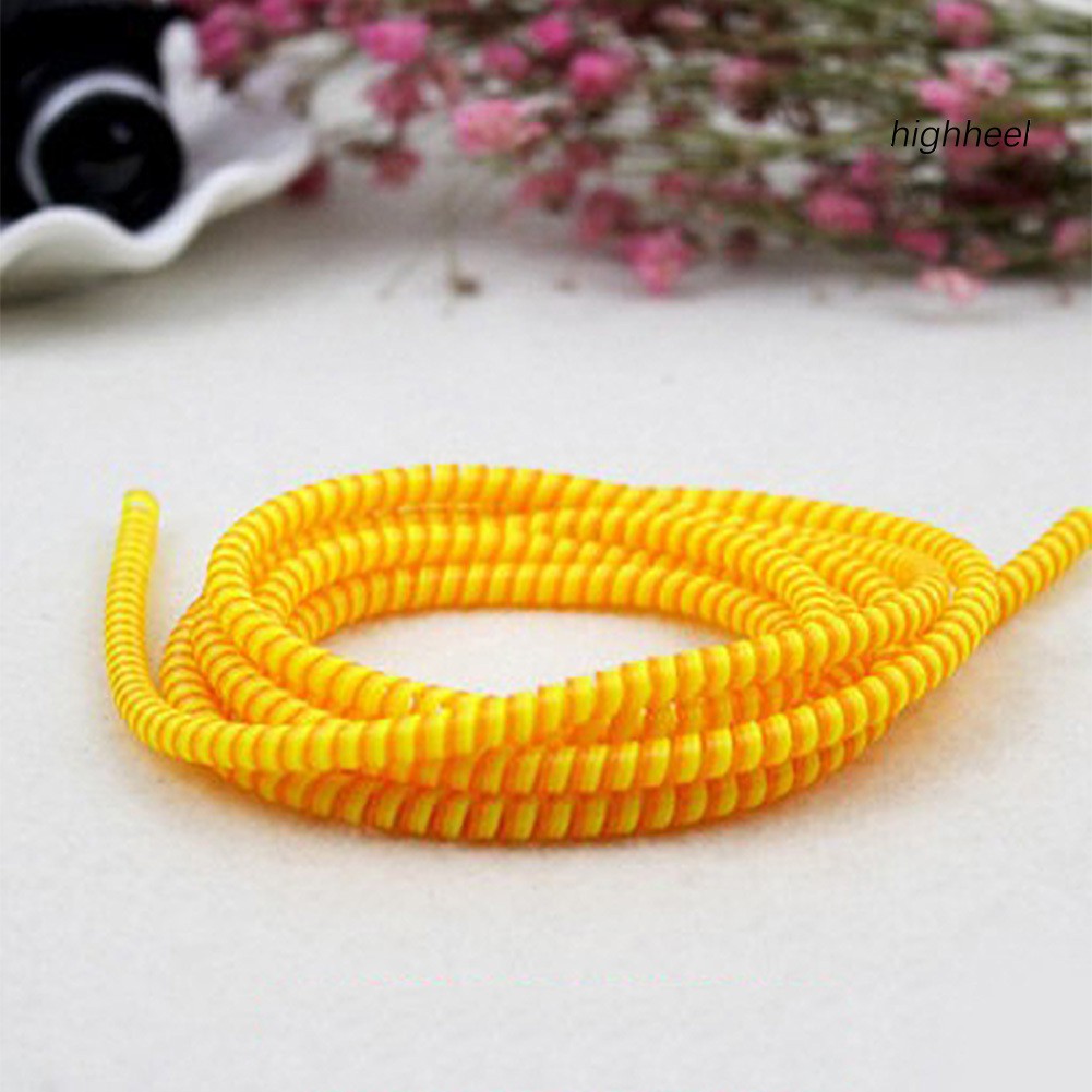 Vỏ Bọc Bảo Vệ Dây Cáp Sạc USB Xoắn Ốc Dài 1.4m Tiện Dụng