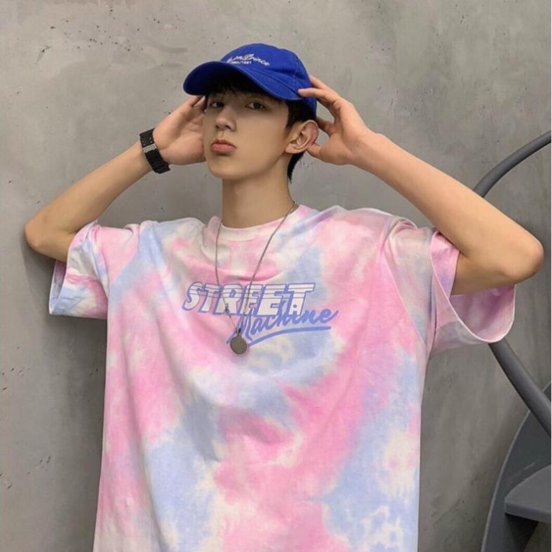 Áo thun loang màu phù hợp cả nam và nữ, Cực hot