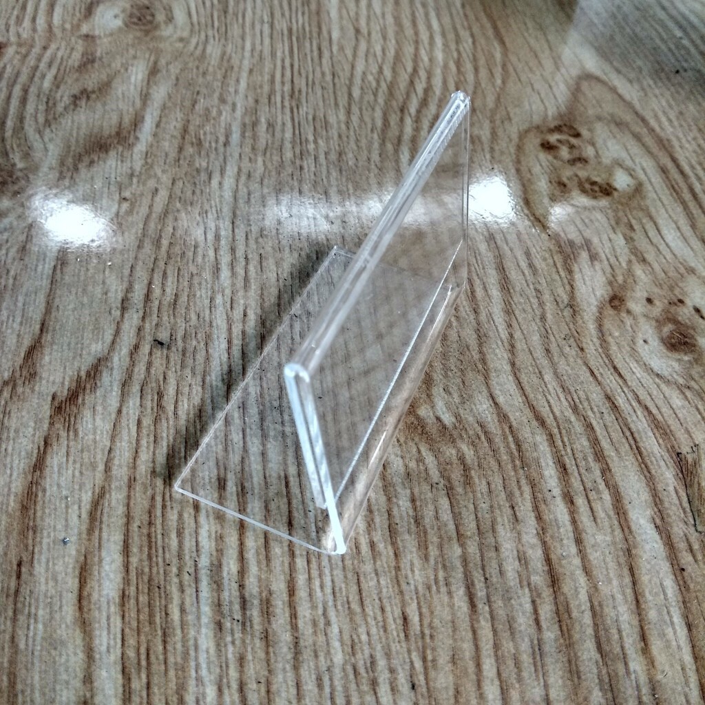 Kệ chức danh, menu mica 9x5cm