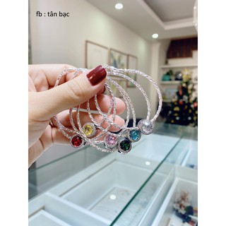 lắc tay cham pandoraaa cực xịn sò với nhiều màu đá hấp dẫn nổi bật , tạo nên điểm nhấn trong sự phối đồ , trang sức - TB