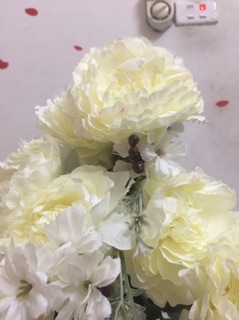 Chùm mẫu đơn 5-7 bông- hoa lụa