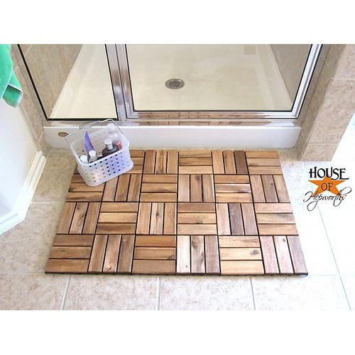 Combo 40 tấm sàn gỗ ban công, nhà tắm, đẹp và êm chân, IKLV, loại 12 nan, màu vàng chanh | BigBuy360 - bigbuy360.vn