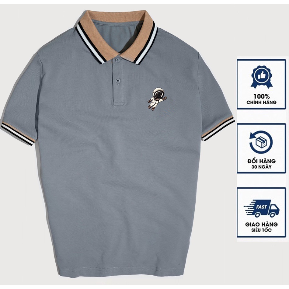 Áo Thun nam POLO PHỐI VIỀN vải thun mát chất cotton 4 chiều sang trọng-PLOVIEN212