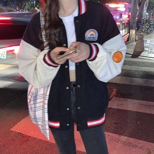 ⚾ Áo khoác bomber bóng chày nhung unisex hot trend ulzzang 2020 (backup Kỳ Lân Shop) | BigBuy360 - bigbuy360.vn