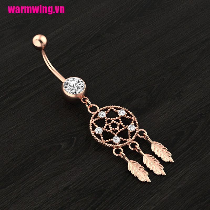 Khuyên Rốn Hình Lưới Giấc Mơ Bằng Thép Không Gỉ