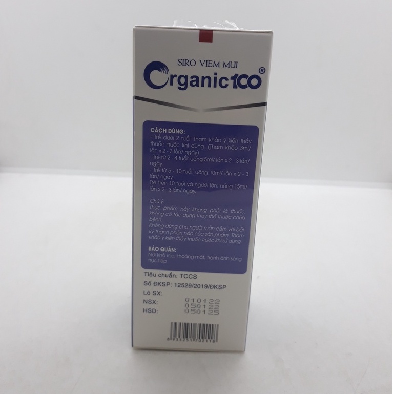 Siro Viêm Mũi Organic 100 - Lọ 125ml