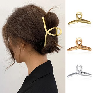 Kẹp Tóc Nhựa Dạng Lớn Thiết Kế Đơn Giản Phong Cách Cổ Điển Cho Nữ
