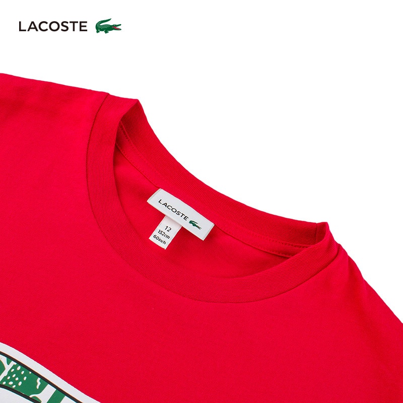 Áo Thun Tay Ngắn In Chữ Lacostes Thời Trang Cho Nam Nữ