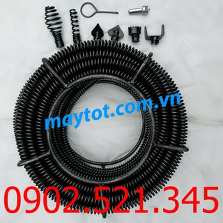 Dây thông tắc cống dùng cho máy khoan ( loxo phi 16 chất liệu thép )