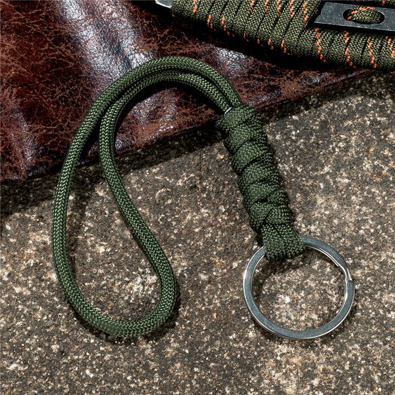 Vòng Đeo Tay Sinh Tồn Dây Bện Có Móc Khóa Chống Thất Lạc