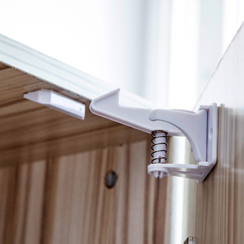 Set 4 Khóa Cửa Tủ Ngăn Kéo Bảo Vệ An Toàn Cho Bé