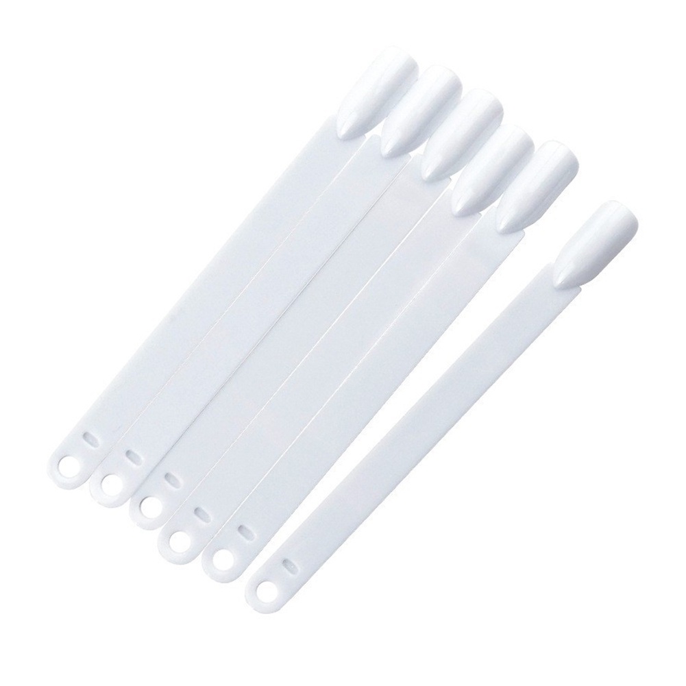 Bộ 50 Thẻ Móng Tay Giả Hình Quạt Bằng Acrylic Trong Suốt JP5