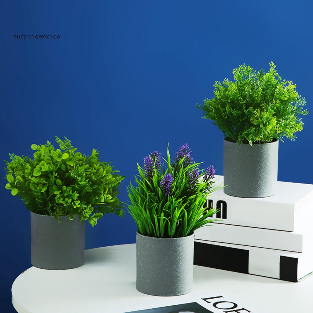 Chậu Cây Giả Màu Xanh Lá Không Có Chất Lỏng Dùng Để Trang Trí Nhà