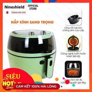 Nồi chiên không dầu nine shield kb6001m - nồi chiên không dầu 8l
