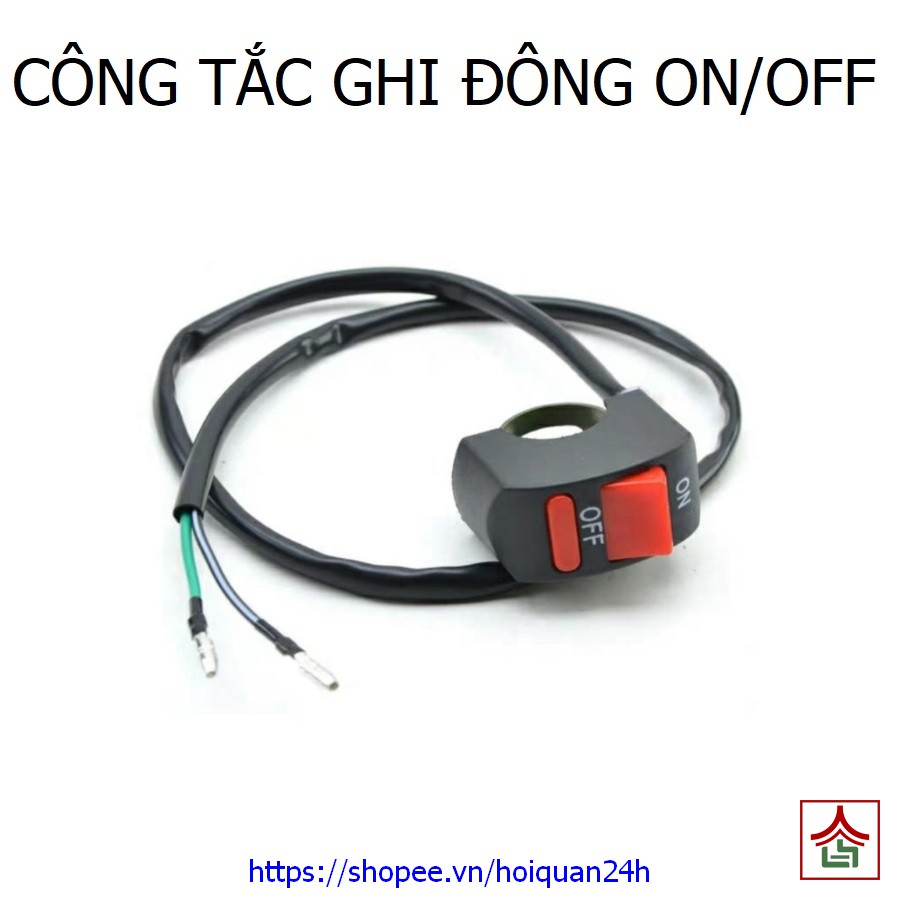 Cùm công tắc ON OFF gắn ghi đông xe máy, xe điện