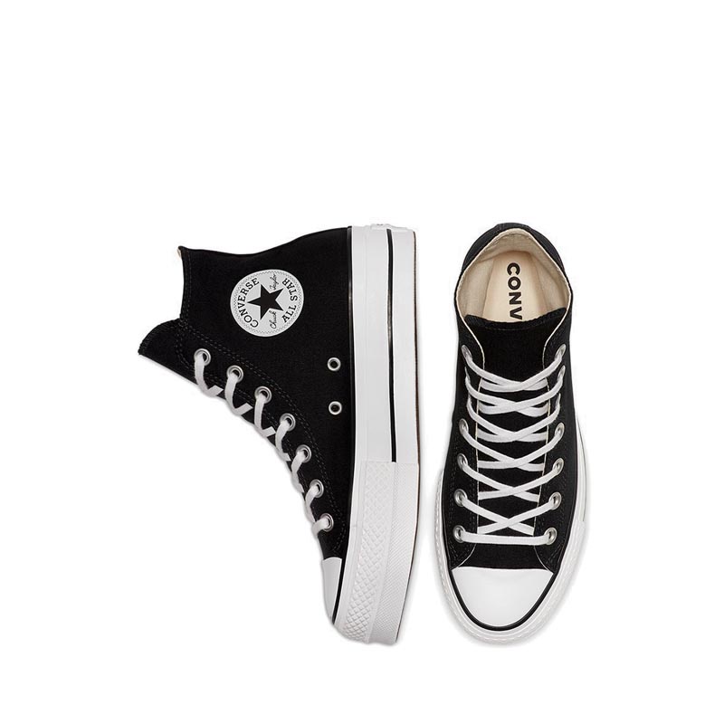 Giày Converse Women's Chuck Taylor All Star Platform Canvas Sneakers - Black/White/White