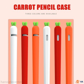 Vỏ Silicone Bảo Vệ Bút Cảm Ứng Hình Củ Cà Rốt Đáng Yêu Cho Apple Pencil 2 / 1