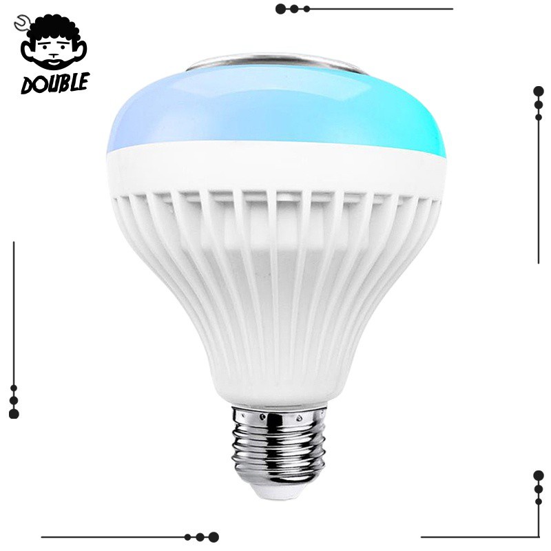 Bóng Đèn Led Đổi Màu Bluetooth 12w E27 Rgb Trang Trí Nhà Cửa / Quán Bar / Ktv