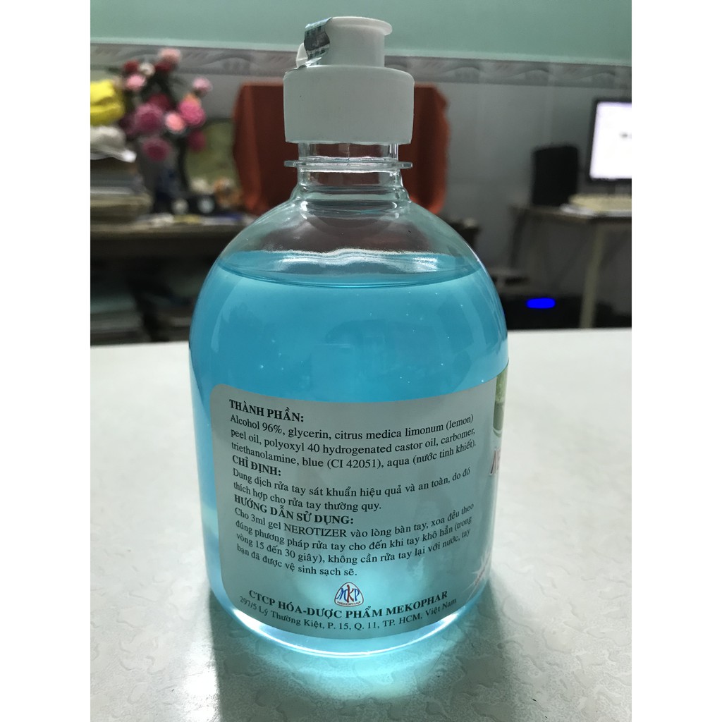 Nước rửa tay khô  dạng gel NEROTIZER _ Pharma Bằng lăng | BigBuy360 - bigbuy360.vn