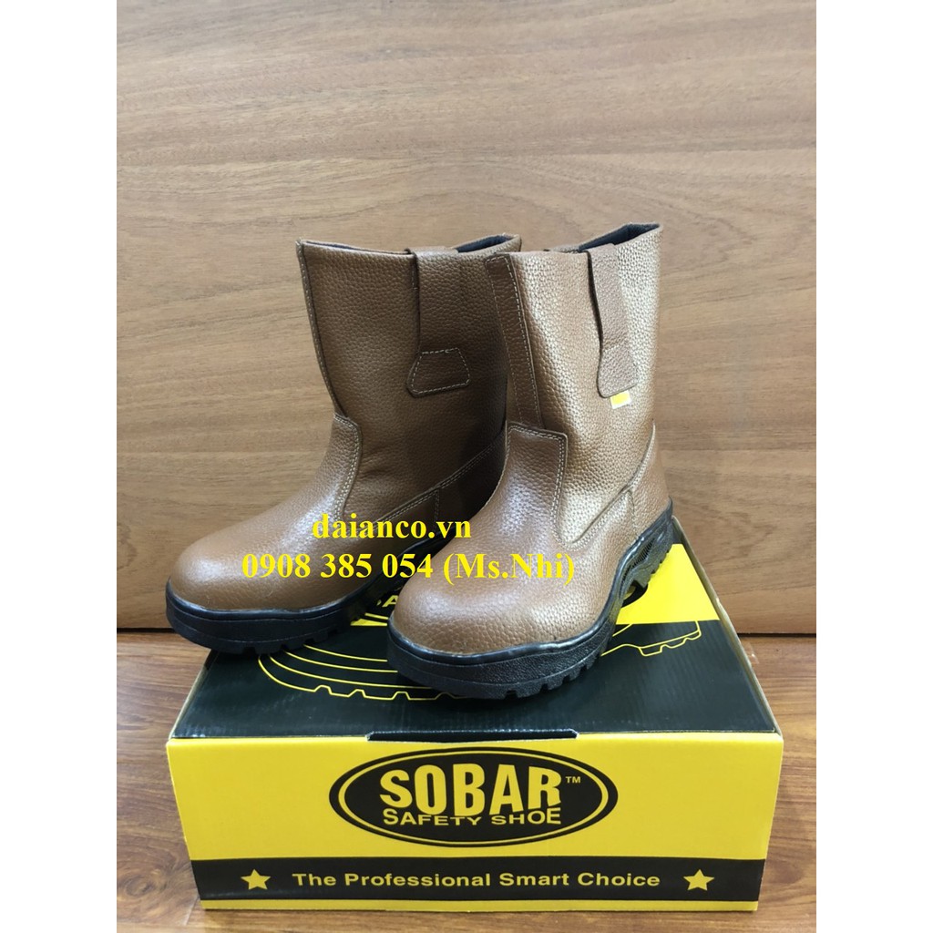 [HCM]Ủng mũi thép chất liệu da hãng Sobar 2 màu đen(VP-2005) và màu nâu(VP-2005K)- Hình thật, hàng sẵn