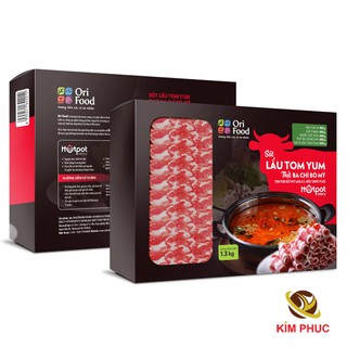Sốt lẩu Tomyum & thịt ba chỉ bò Mỹ Hotpot Story OriFood - 1.3kg