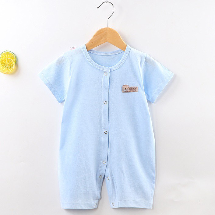 Bodysuit bé trai bé gái Tay áo ngắn cotton Romper