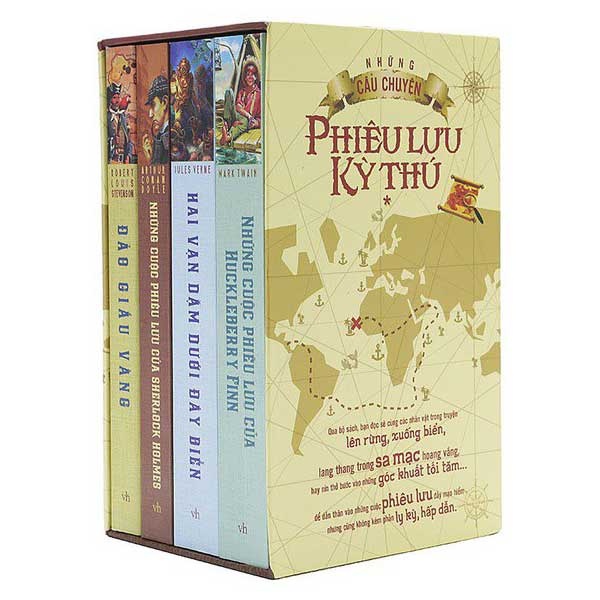 Sách Bộ Hộp Những Câu Chuyện Phiêu Lưu Kỳ Thú (Bộ 4 Cuốn)
