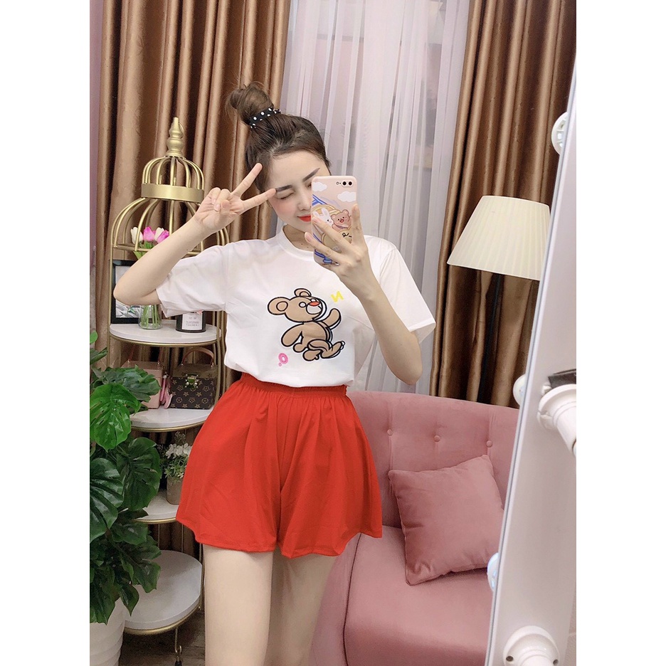 Bộ Đồ Nữ ❤️KHAI TRƯƠNG BÁN GIÁ VỐN XIN ĐÁNH GIÁ❤️ BỘ ĐÙI THUN COTTON ÁO, QUẦN VÁY SIÊU CUTE MẶC NHÀ, ĐI CHƠI ĐỦ MÀU
