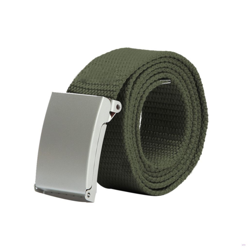 Thắt Lưng Vải Bố Màu Trơn Thời Trang Cho Nam Nữ