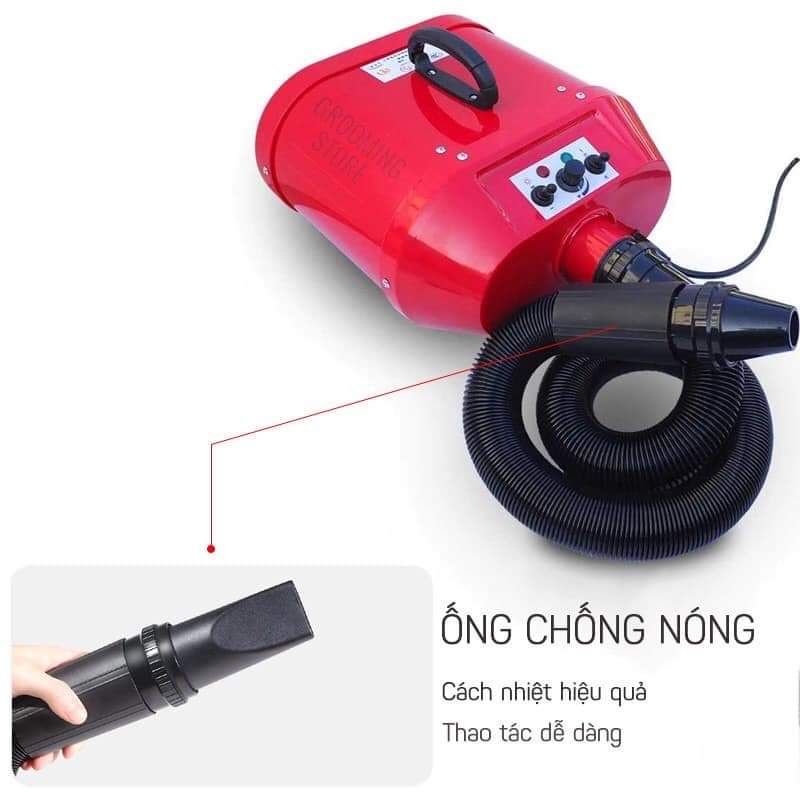 Máy sấy lông Chó Mèo Chunzhou 2 mô tơ hàng sẵn đầy đủ chế độ nóng lạnh to nhỏ - Omonpet