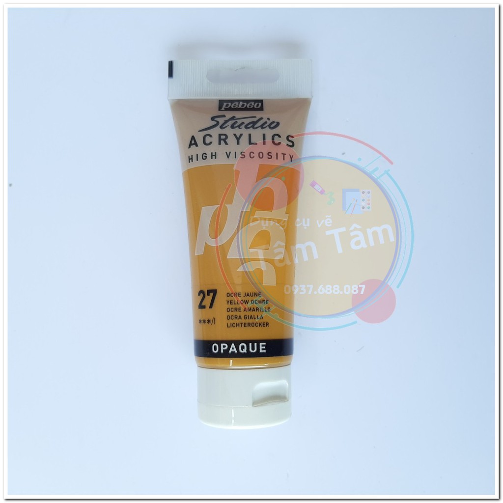 [ TÂM TÂM ]-Màu acrylic Pebeo 100ml, studio acrylics Pebeo 100ml đăng lần 2/3-
