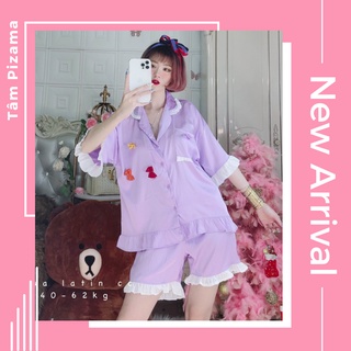 Đồ bộ đùi pijama - đồ bộ đùi latin mát lạnh dễ thương