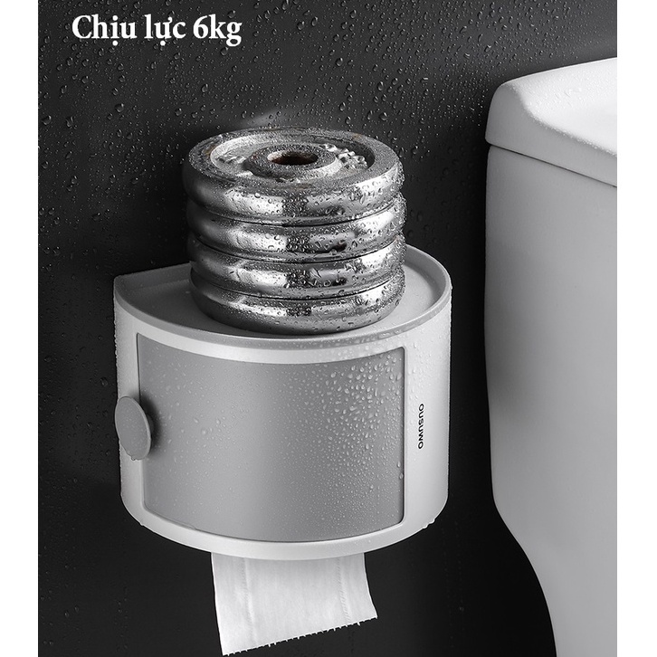 Kệ đựng mỹ phẩm treo tường nhà tắm OUSUWO , để đồ trang điểm trong nhà tắm treo tường không đục lỗ,làm bằng nhựa ABS