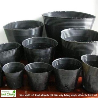 1 Lạng Túi ươm/ Chậu trồng cây giống - Bầu ươm cây nilông đen loại 1 .
