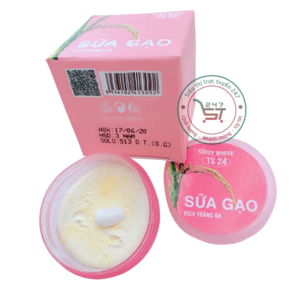 Kem dưỡng Trắng da mặt kích Sáng da Giữ ẩm Sữa Gạo Cosy White 10g