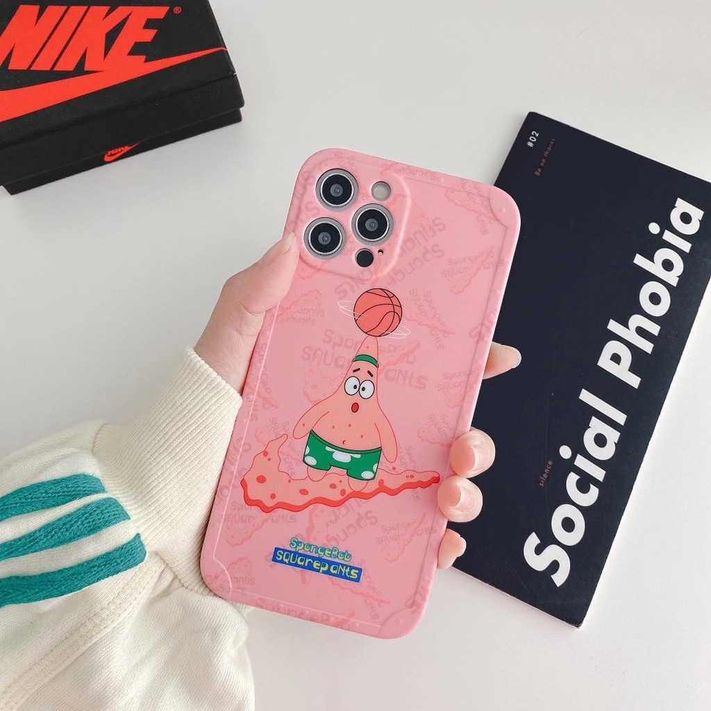 SpongeBob Ốp điện thoại màu nhám in họa tiết hoa cúc cho Iphone12 12min 12promax 7 7Plus 8 X XR XSmax 11 11Pro Max Ốp iphone | BigBuy360 - bigbuy360.vn