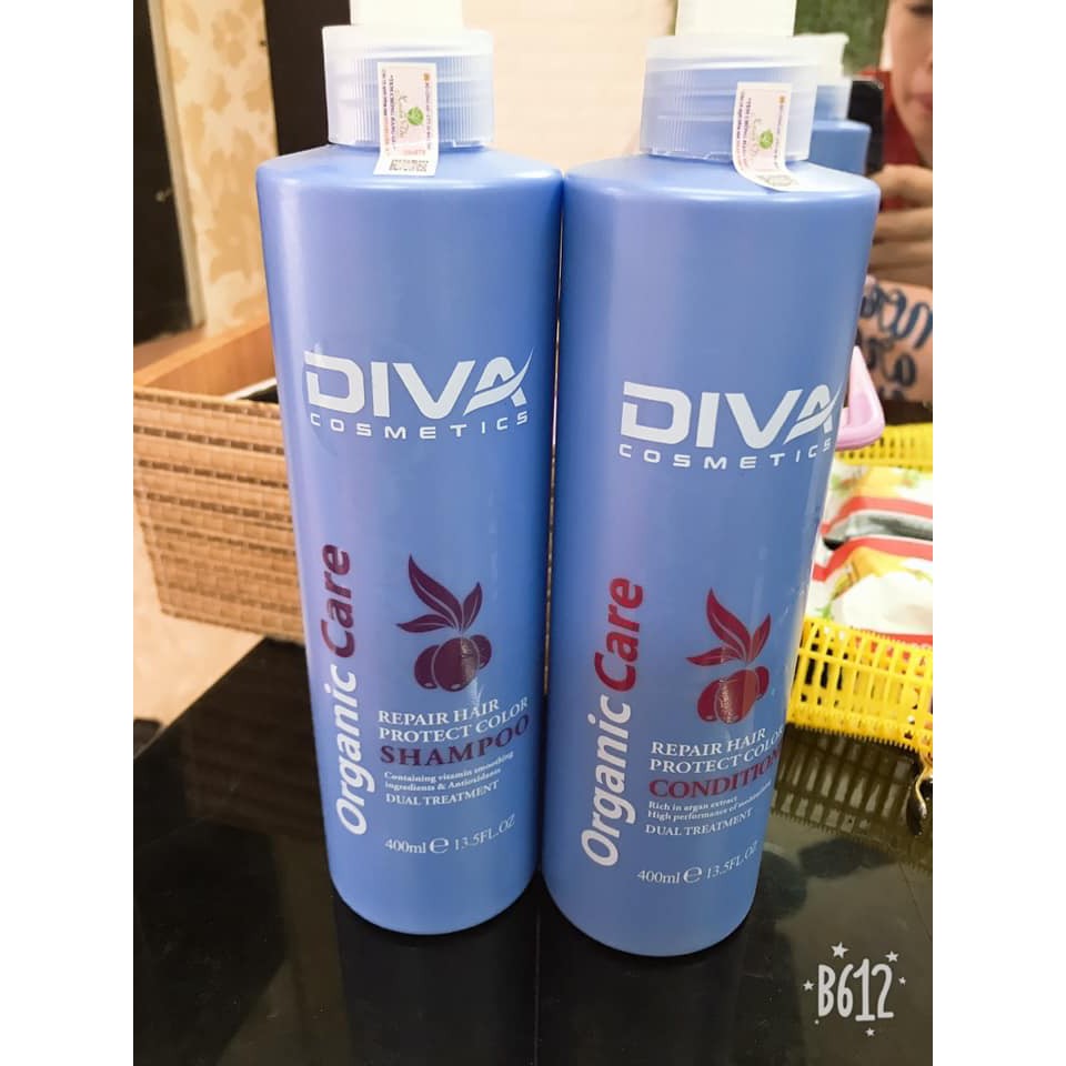 [CAM KẾT CHÍNH HÃNG] Gội xả Diva 750ml hàng chính hãng  giúp phục hồi và giữ màu, lưu hương lâu