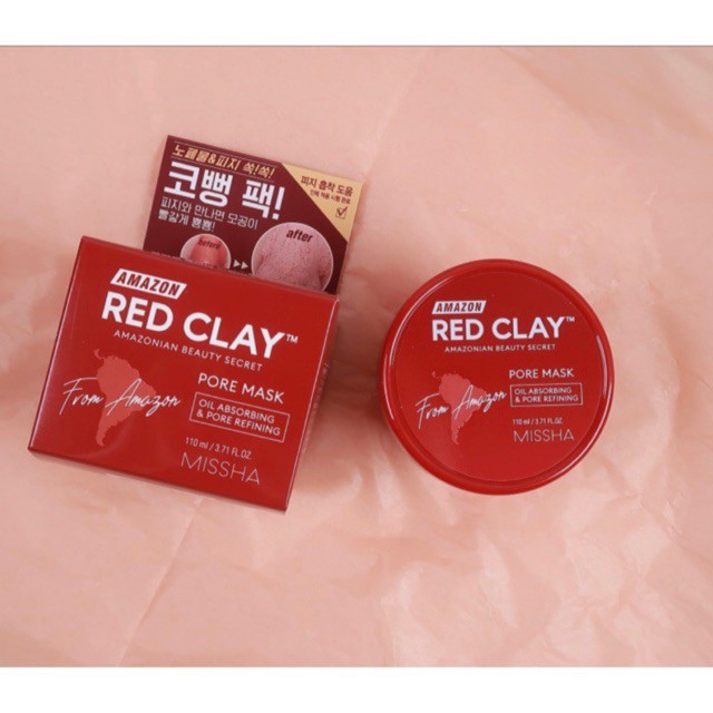 Mặt Nạ Đất Sét Làm Sạch Sâu, Chăm Sóc Lỗ Chân Lông Missha Amazon Red Clay™Pore Mask 110ml | BigBuy360 - bigbuy360.vn