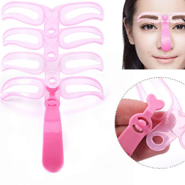 (hàng Mới Về) Bộ 4 Trong 1 Khuôn In Lông Mày 4 Trong 1 Tiện Dụng | BigBuy360 - bigbuy360.vn