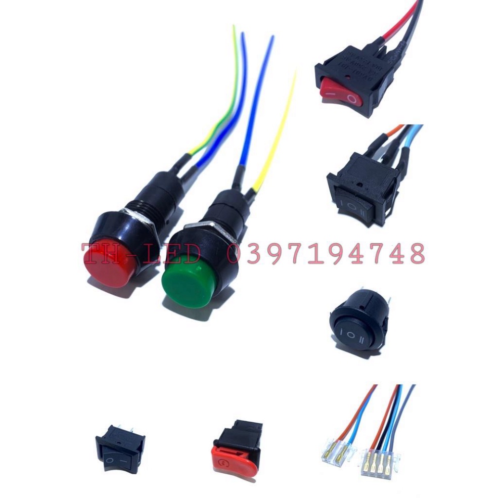 Công tắc on/off hàn sẵn dây nối
