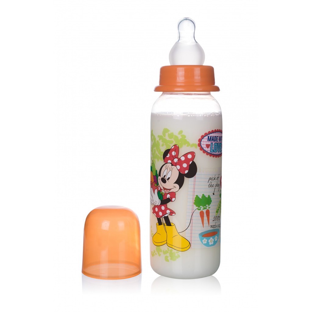 Bộ 3 Bình sữa, bình trữ sữa 250ml 2in1 Disney Thái Lan DN1612