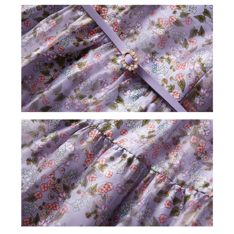 Đầm hoa tím Hopeshow